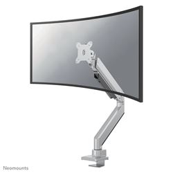 Neomounts by Newstar Select NM-D775SILVERPLUS Full Motion Desk Mount (clamp & grommet) for 10-49" Curved Monitor Screens, Height Adjustable (gas spring) - Silver